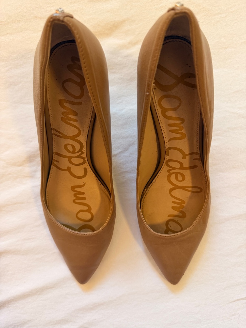 Sam Edelman Hazel Women’s Tan Pointed Toe Pumps